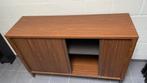 Vintage kast met roldeuren, Huis en Inrichting, Kasten | Dressoirs, Ophalen, Met deur(en), 100 tot 150 cm, Eikenhout