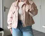 Zara lichtroze oversized spijkerjas omkeerbare mouwen, Zara, Ophalen of Verzenden, Zo goed als nieuw, Roze