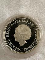 Zilveren 50 gulden proof Nederlandse Antillen 1982, Postzegels en Munten, Munten | Nederland, Zilver, 50 gulden, Koningin Beatrix