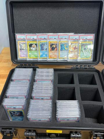 Complete team rocket 1st psa 8 set(83 kaarten) beschikbaar voor biedingen