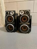 Aiwa speakers, Overige merken, Front, Rear of Stereo speakers, Gebruikt, 60 tot 120 watt