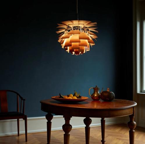 Louis Poulsen Artichoke 48cm in koper, nieuw in verpakking, Huis en Inrichting, Lampen | Hanglampen, Nieuw, Minder dan 50 cm, Glas