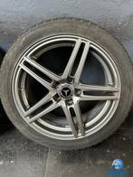 6-7mm! Mercedes C E klasse W205 W213 18 inch antraciete bree, 18 inch, Gebruikt, Banden en Velgen, Personenwagen