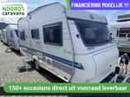 Hobby De Luxe 450 VOORTENT + RONDZIT + VASTBED, Caravans en Kamperen, -, Hobby, -, Bedrijf