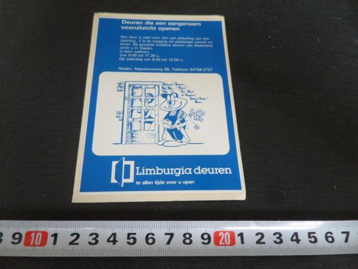 stickers strip Haelen  Limburgia Deuren Napoleonsweg 99 570, Hobby en Vrije tijd, Stickers en Plaatjes, Nieuw, Meerdere stickers