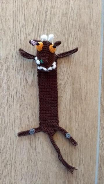 gehaakte gruffalo boekenlegger beschikbaar voor biedingen