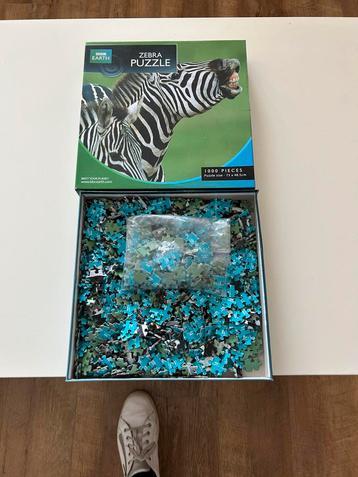 Zebra puzzel 1000 stukjes beschikbaar voor biedingen