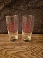 Ajax Bierglazen - Set van 2, Glas of Glazen, Gebruikt, Ophalen of Verzenden, Glas