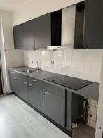 Bruynzeel Grijze Keuken met Apparatuur, Ophalen, Gebruikt, Zwart, Enkelwandige keuken