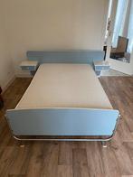 Vintage bed 120 x 190 cm met matras, Ophalen, 190 cm of minder, Zo goed als nieuw, Twijfelaar