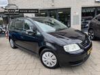 Volkswagen Touran 1.6-16V FSI Trendl. Nieuwe apk Airco, 4 cilinders, 116 pk, Zwart, Origineel Nederlands
