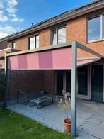 Cubola Zonnescherm 2in1 4x4m Paars/Violet, Tuin en Terras, Overkappingen, Ophalen, Gebruikt, Overige typen