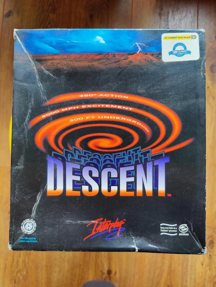 Descent - Interplay - 1995 - Old-school games, Spelcomputers en Games, Games | Pc, Zo goed als nieuw, 1 speler, Vanaf 3 jaar, Online
