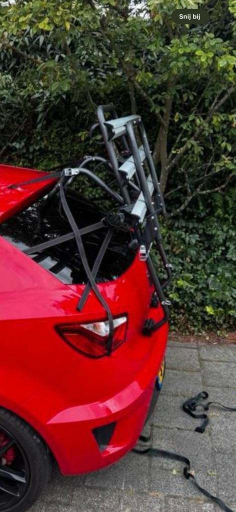 Fietsendrager Menabo 3 fietsen achterklep, Auto diversen, Fietsendragers, Nieuw, Achterklepdrager, 3 fietsen of meer, Ophalen