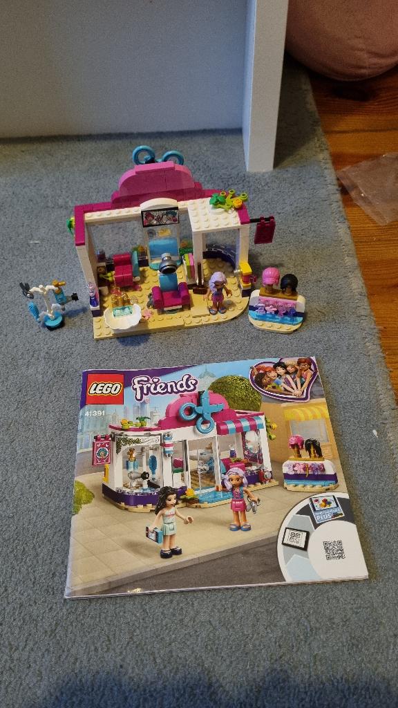 lego friends 41391 Heartlake City kapsalon, Ophalen of Verzenden, Zo goed als nieuw, Complete set, Lego