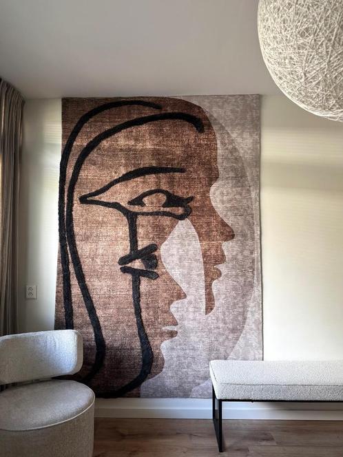 Woood Roden wandkleed / vloerkleed 170x240, Huis en Inrichting, Woonaccessoires | Wanddecoraties, Zo goed als nieuw, Ophalen