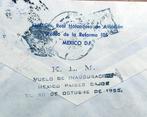 FDC KLM Openingsvlucht Mexico-Amsterdam 30 Oct. 1952, Postzegels en Munten, Brieven en Enveloppen | Nederland, Verzenden, Envelop