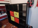 Zwarte kast met vakken, Ophalen, Gebruikt, Modern