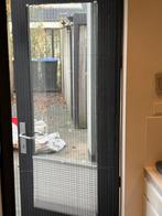 Plissé Hordeur Antraciet - 214x81cm, Kunststof, Gebruikt, 80 tot 100 cm, Hordeur