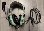 David Clark M-1/DC dual plug Piloten Headset, Ophalen of Verzenden, Gebruikt, Over oor (circumaural), Overige merken