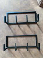 2x Mat Zwarte Kapstokjes - Industrieel Design, Nieuw, Minder dan 100 cm, Metaal, Ophalen