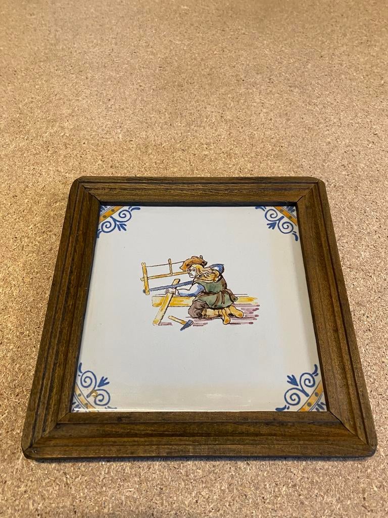 Oud hollands tegeltje retro tegeltje, Antiek en Kunst, Antiek | Wandborden en Tegels, Ophalen of Verzenden