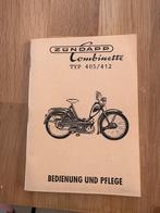 Zundapp combinette boekje type 405/412, Fietsen en Brommers, Handleidingen en Instructieboekjes, Ophalen, Zo goed als nieuw