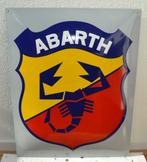 emaille Abarth bord 40x50cm groot FIAT 124 500 600 850 595, Ophalen, Nieuw, Reclamebord