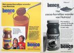 8 vintage advertenties reclames chocolademelk 1931-69 Benco, Ophalen