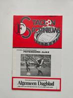 Feyenoord - AJAX officieel programma 31-1-1982 no 13, Verzamelen, Verzenden, Zo goed als nieuw, Ajax, Overige typen
