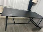 Groete zwarte eettafel 220cm x 90cm, Huis en Inrichting, Tafels | Eettafels, Ophalen of Verzenden, Zo goed als nieuw