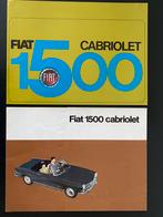 Fiat 1500 Cabriolet brochures 1963 /65, Ophalen of Verzenden, Zo goed als nieuw, Overige merken
