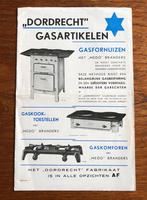 Dordrecht Gasartikelen Gasfornuizen oude folder, Verzenden, Zo goed als nieuw, Overige typen