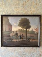 Olieverf schilderij Vestingwal Gorinchem 1811 - H. Eygelaar, Ophalen