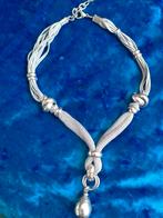 Zilveren kleur  ketting, Ophalen of Verzenden, Zo goed als nieuw, Zilver, Zilver