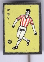 P.S.V. PSV geel op blik voetbalclub speldje ( Y_078 ), Verzenden, Zo goed als nieuw, Sport, Speldje of Pin