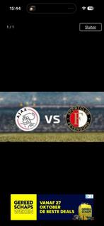 Ajax-Feijenoord, Tickets en Kaartjes, Sport | Voetbal, Eén persoon