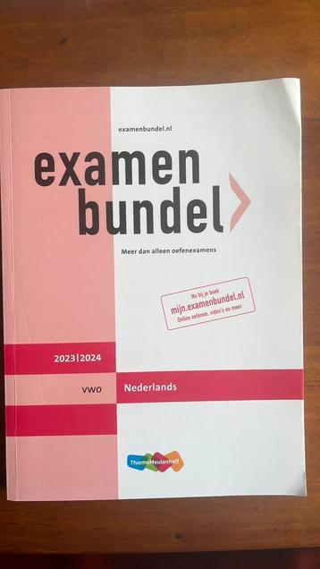 Drie examenbundels VWO 2023-2024 beschikbaar voor biedingen