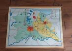Oude schoolkaart provincie Utrecht, Antiek en Kunst, Antiek | Schoolplaten, Ophalen of Verzenden, Aardrijkskunde