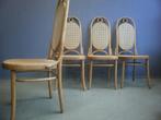 Long john stoelen met webbing, Gebruikt, Overige kleuren, Vier, Riet of Rotan