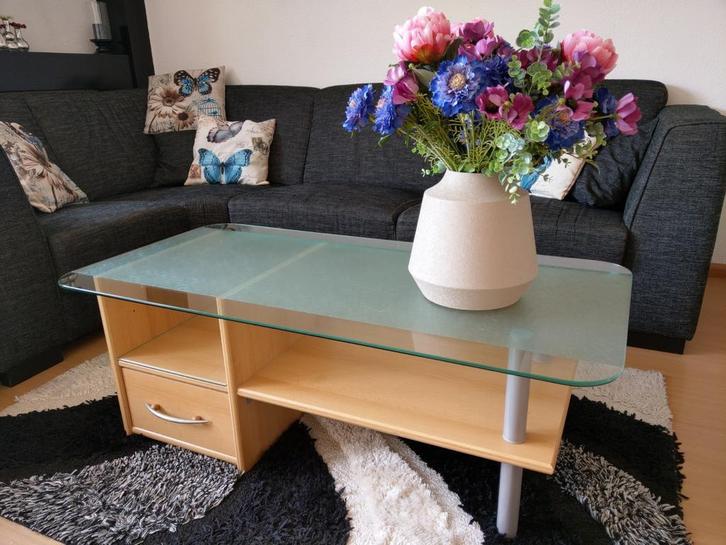 Salontafel met opbergruimte, Huis en Inrichting, Tafels | Salontafels, Gebruikt, Minder dan 50 cm, 50 tot 100 cm, 100 tot 150 cm