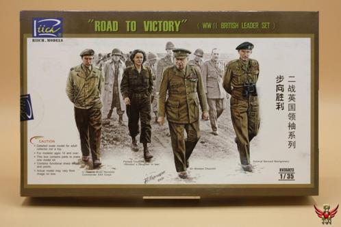 Riich Models 1/35 British Leader Set WWII Road to Victory, Hobby en Vrije tijd, Modelbouw | Figuren en Diorama's, Nieuw, Figuur of Figuren