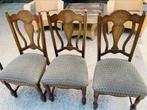 3 stoelen donker hout, Huis en Inrichting, Stoelen, Ophalen, Bruin, Hout
