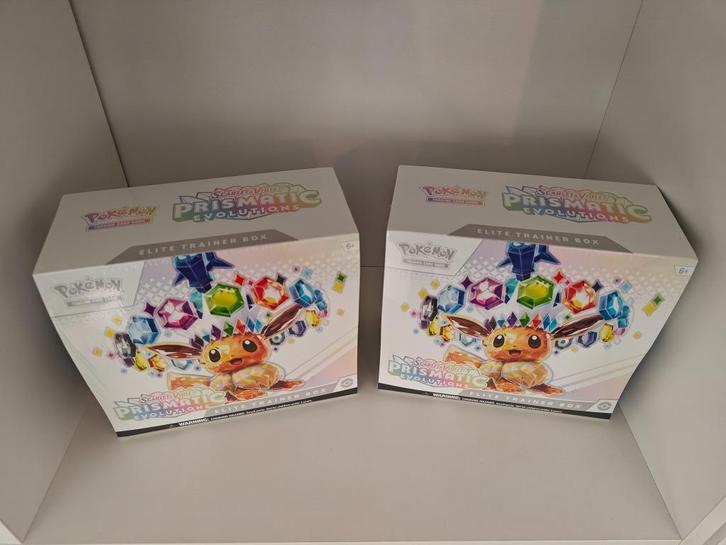 Pokemon Prismatic Evolutions Elite Trainer Box SEALED, Hobby en Vrije tijd, Verzamelkaartspellen | Pokémon, Nieuw, Boosterbox