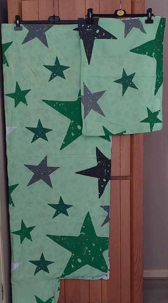 HEMA Dekbedovertrek met Kussensloop, Kinderen en Baby's, Kinderkamer | Beddengoed, Zo goed als nieuw, Dekbedovertrek, Groen, Jongetje of Meisje