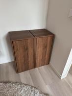 2x ikea eket kastjes walnoot bruin, Ophalen, Zo goed als nieuw, 25 tot 50 cm, 50 tot 100 cm