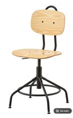 Ikea KULLABERG Bureaustoel, grenen/zwart, Ophalen, Gebruikt, Zwart, Bureaustoel