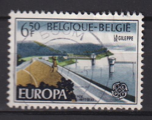 België EUROPA Stuwdam La Gileppe Cascade de Coo, Postzegels en Munten, Postzegels | Europa | België, Gestempeld, Overig, Overig