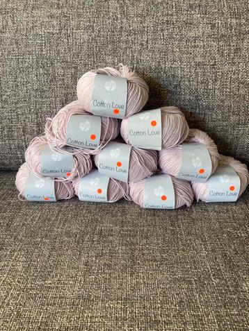 Pakket van 10 Bollen Lana Grossa Cotton Love kleur 22 beschikbaar voor biedingen