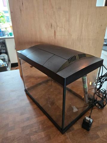 Aquarium 20L met filterpomp, verlichting en verwarming beschikbaar voor biedingen